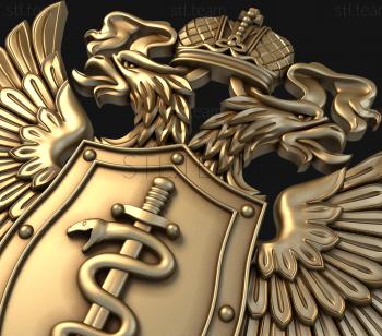 3D model Coat of Arms of the Federal Tax Service (STL)